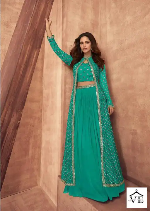 Sayuri Designer Impression Fusion Chinon Silk Wholesale Designer Readymade Salwar Suit Catalog — Wholesale Salwar Suits, Sayuri Designer wholesale from Surat - Gallery Image 4