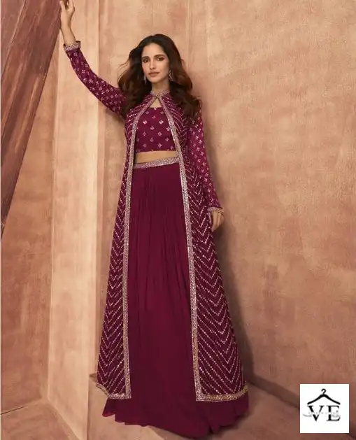 Sayuri Designer Impression Fusion Chinon Silk Wholesale Designer Readymade Salwar Suit Catalog — Wholesale Salwar Suits, Sayuri Designer wholesale from Surat — view 1