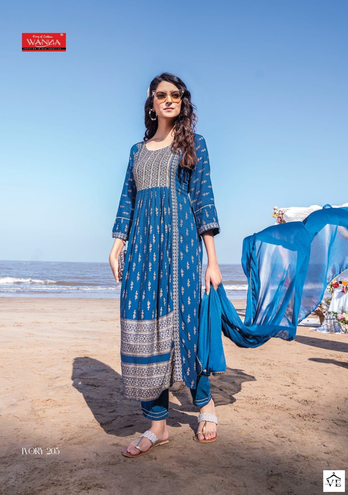 Wanna Ivory Heavy Rayon Wholesale Readymade Salwar Suit Catalog — Wholesale Salwar Suits, MPA wholesale from Surat — view 2