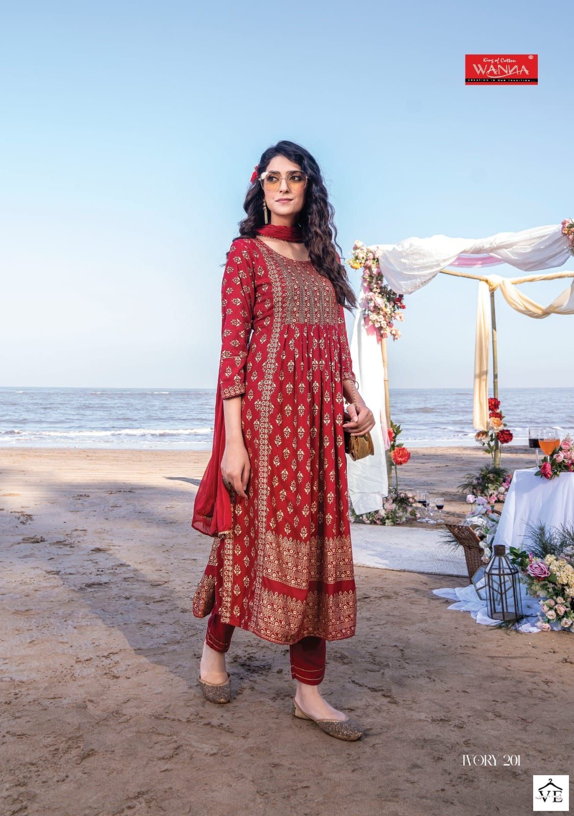 Wanna Ivory Heavy Rayon Wholesale Readymade Salwar Suit Catalog — Wholesale Salwar Suits, MPA wholesale from Surat — view 4