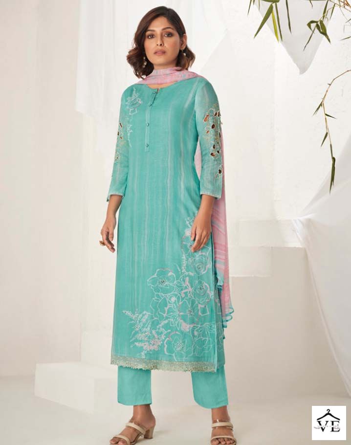 Omtex Jivika Linen Cotton Wholesale Designer Salwar Suit Catalog — Wholesale Salwar Suits, MPA wholesale from Surat — view 1