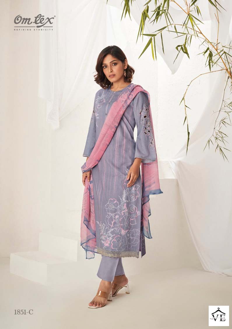 Omtex Jivika Linen Cotton Wholesale Designer Salwar Suit Catalog — Wholesale Salwar Suits, MPA wholesale from Surat - Gallery Image 4