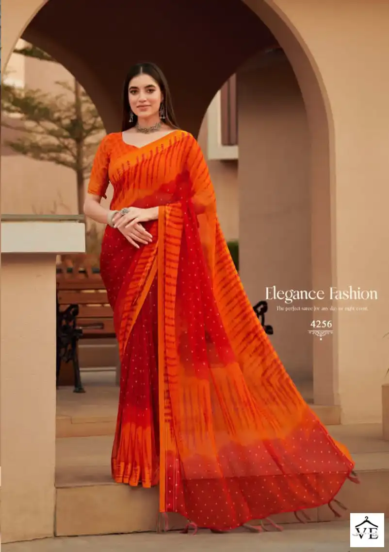 5D Designer Jodha Pure Georgate Wholesale Sarees Catalog — Wholesale Sarees, MPA wholesale from Surat - Gallery Image 7