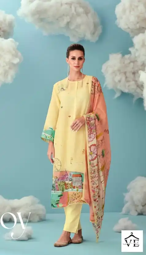 Sahiba Joy Pure Linen Wholesale Designer Salwar Suit Catalog — Wholesale Salwar Suits, MPA wholesale from Surat - Gallery Image 2