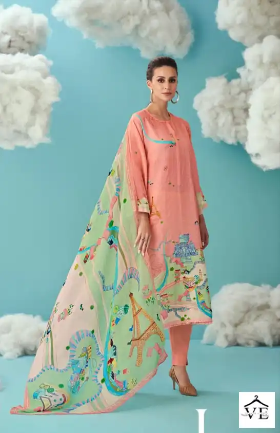 Sahiba Joy Pure Linen Wholesale Designer Salwar Suit Catalog — Wholesale Salwar Suits, MPA wholesale from Surat - Gallery Image 3