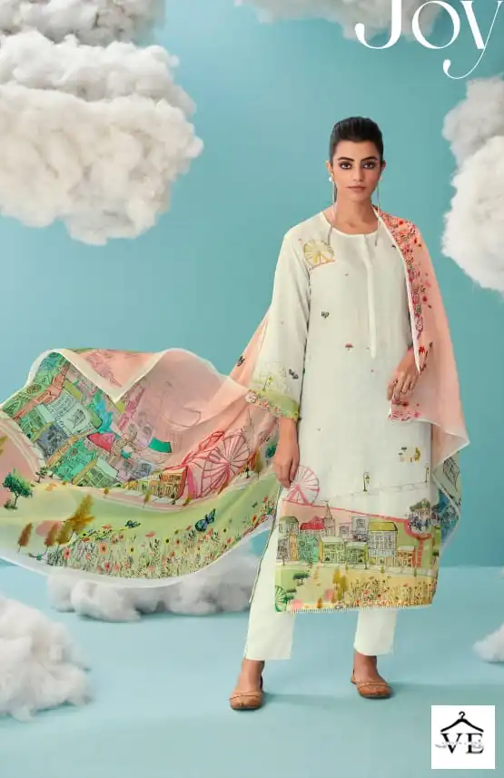 Sahiba Joy Pure Linen Wholesale Designer Salwar Suit Catalog — Wholesale Salwar Suits, MPA wholesale from Surat - Gallery Image 4