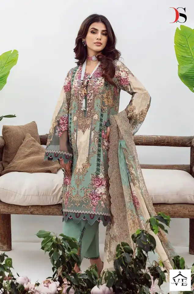 Deepsy Suits Jade Needle Wonder 2 Pure Cotton Wholesale Pakistani Salwar Suit Catalog — Wholesale Salwar Suits, MPA wholesale from Surat - Gallery Image 2