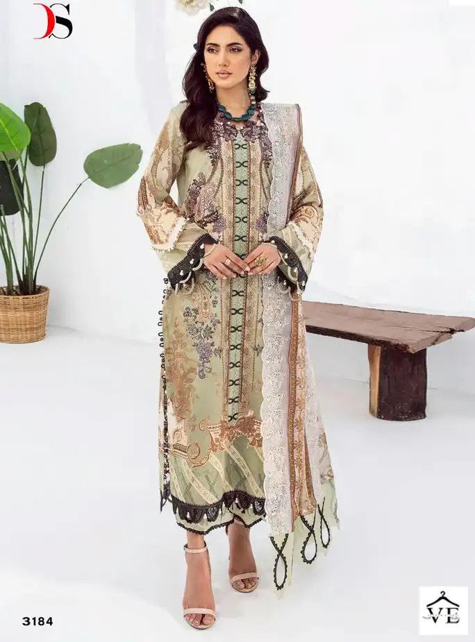 Deepsy Suits Jade Needle Wonder 2 Pure Cotton Wholesale Pakistani Salwar Suit Catalog — Wholesale Salwar Suits, MPA wholesale from Surat — view 1