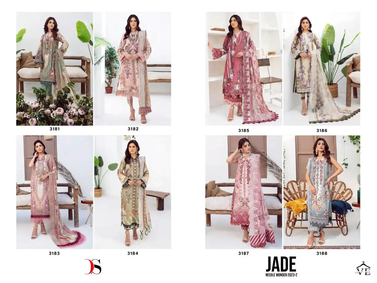 Deepsy Suits Jade Needle Wonder 2 Pure Cotton Wholesale Pakistani Salwar Suit Catalog — Wholesale Salwar Suits, MPA wholesale from Surat — view 9
