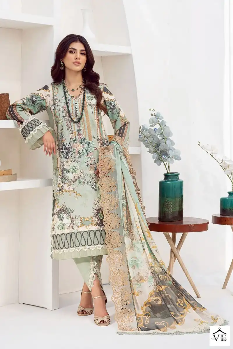 Deepsy Jade Needle Wonder Pure Cotton Wholesale Pakistani Suit Catalog — Wholesale Salwar Suits, MPA wholesale from Surat - Gallery Image 8