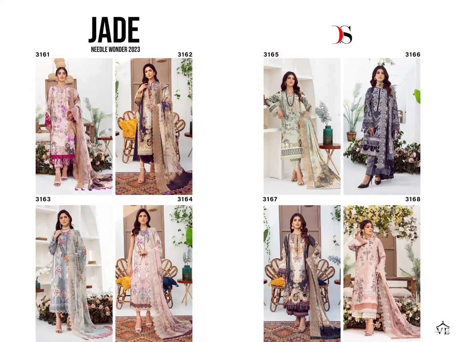 Deepsy Jade Needle Wonder Pure Cotton Wholesale Pakistani Suit Catalog — Wholesale Salwar Suits, MPA wholesale from Surat — view 9