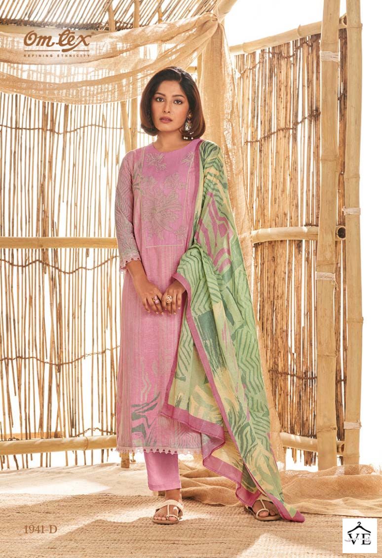 Omtex Kailani Ruia Linen Wholesale Designer Salwar Suit Catalog — Wholesale Salwar Suits, MPA wholesale from Surat - Gallery Image 3