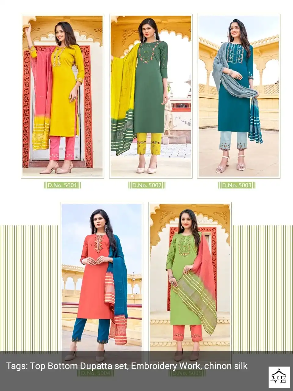 Vardan Ethnic Kalavati Chinon Wholesale Readymade Salwar Suit Catalog — Wholesale Salwar Suits, MPA wholesale from Surat — view 6