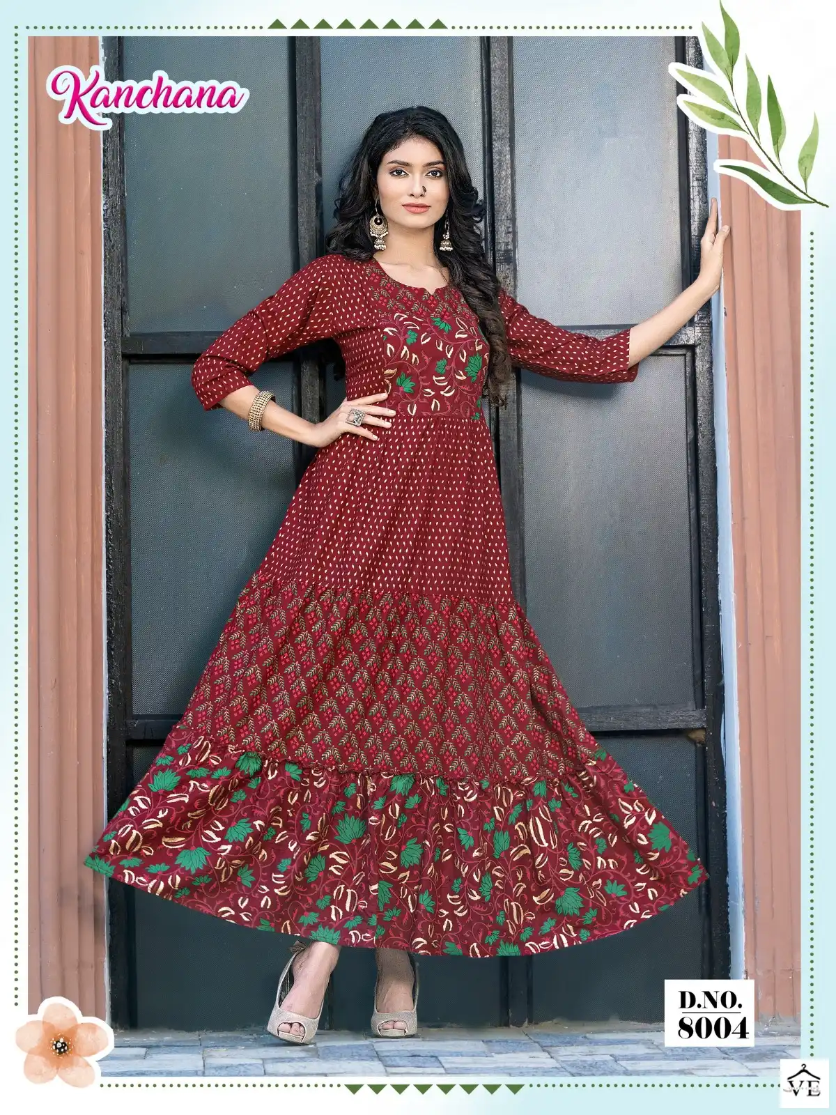 Banwery Kanchana Pure Rayon 14Kg Wholesale Gown Catalog — Wholesale Kurtis, Banwery wholesale from Surat — view 3