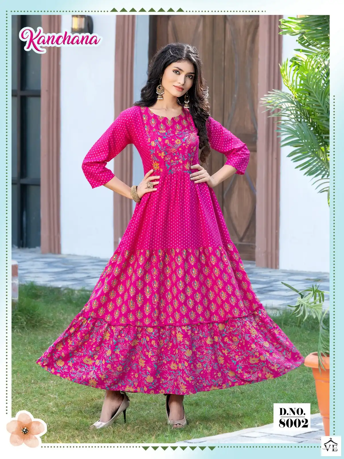 Banwery Kanchana Pure Rayon 14Kg Wholesale Gown Catalog — Wholesale Kurtis, Banwery wholesale from Surat — view 5