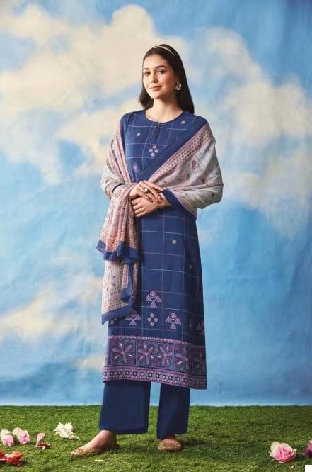 Saadgi Kantha Cambric Comb Wholesale Designer Salwar Suit Catalog — Wholesale Salwar Suits, MPA wholesale from Surat - Gallery Image 2