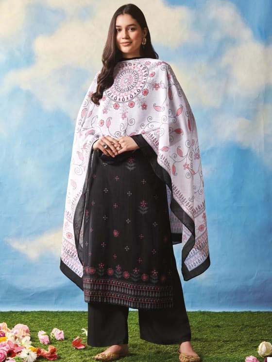 Saadgi Kantha Cambric Comb Wholesale Designer Salwar Suit Catalog — Wholesale Salwar Suits, MPA wholesale from Surat — view 1