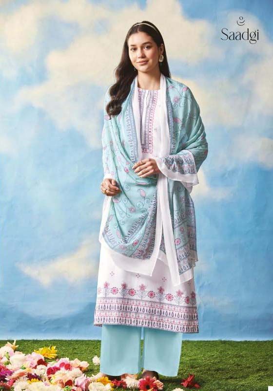 Saadgi Kantha Cambric Comb Wholesale Designer Salwar Suit Catalog — Wholesale Salwar Suits, MPA wholesale from Surat - Gallery Image 5