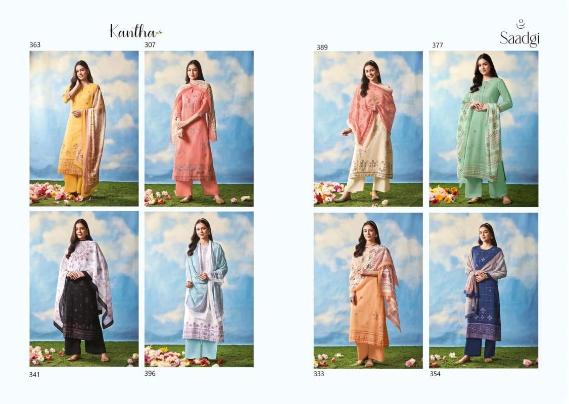 Saadgi Kantha Cambric Comb Wholesale Designer Salwar Suit Catalog — Wholesale Salwar Suits, MPA wholesale from Surat — view 9