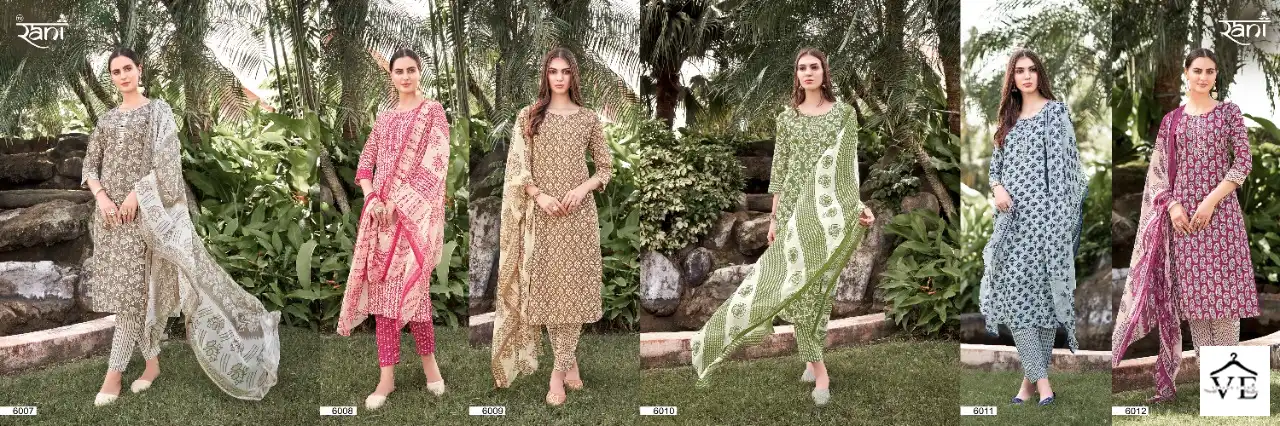 Vardan Ethnic Kashvi Series 6 Cotton Print Wholesale Readymade Salwar Suit Catalog — Wholesale Salwar Suits, Kashvi Creation wholesale from Surat — view 7