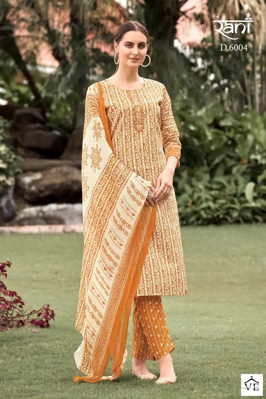Vardan Ethnic Kashvi Series 6 Cotton Print Wholesale Readymade Salwar Suit Catalog — Wholesale Salwar Suits, Kashvi Creation wholesale from Surat — view 4