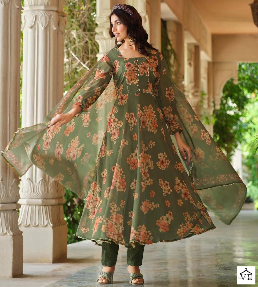 Vardan Ethnic Kayra Georgette Wholesale Readymade Salwar Suit Catalog — Wholesale Salwar Suits, MPA wholesale from Surat — view 1