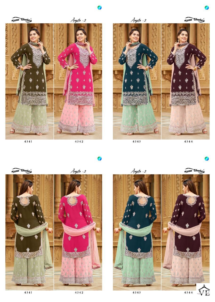 Your Choice Angle 2 Blooming Georgette Wholesale Readymade Designer Salwar Suit Catalog — Wholesale Salwar Suits, MPA wholesale from Surat — view 5
