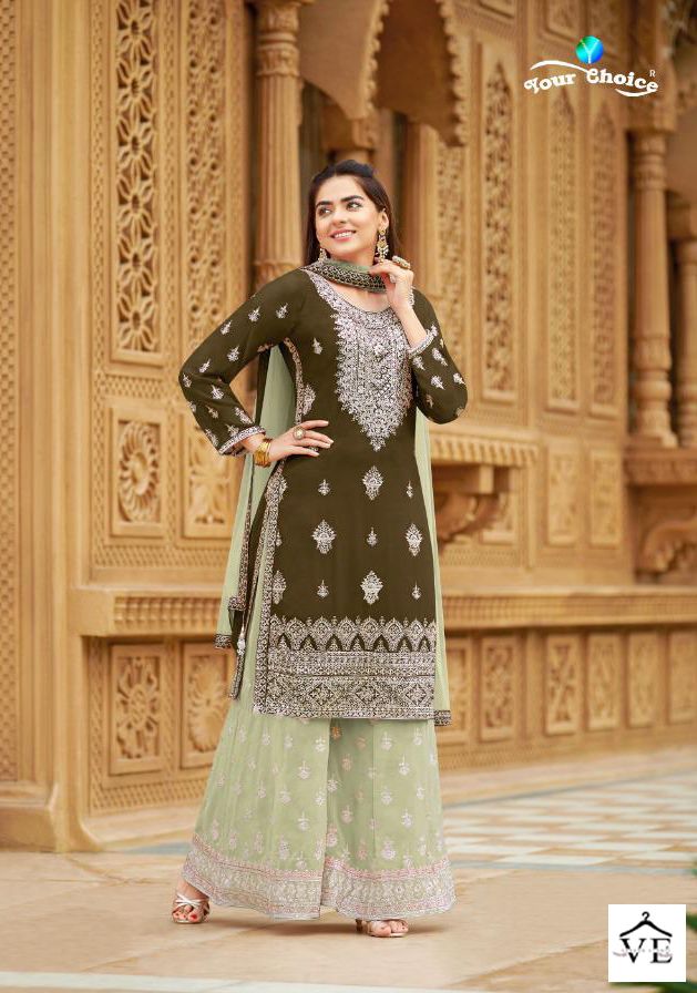Your Choice Angle 2 Blooming Georgette Wholesale Readymade Designer Salwar Suit Catalog — Wholesale Salwar Suits, MPA wholesale from Surat - Gallery Image 4