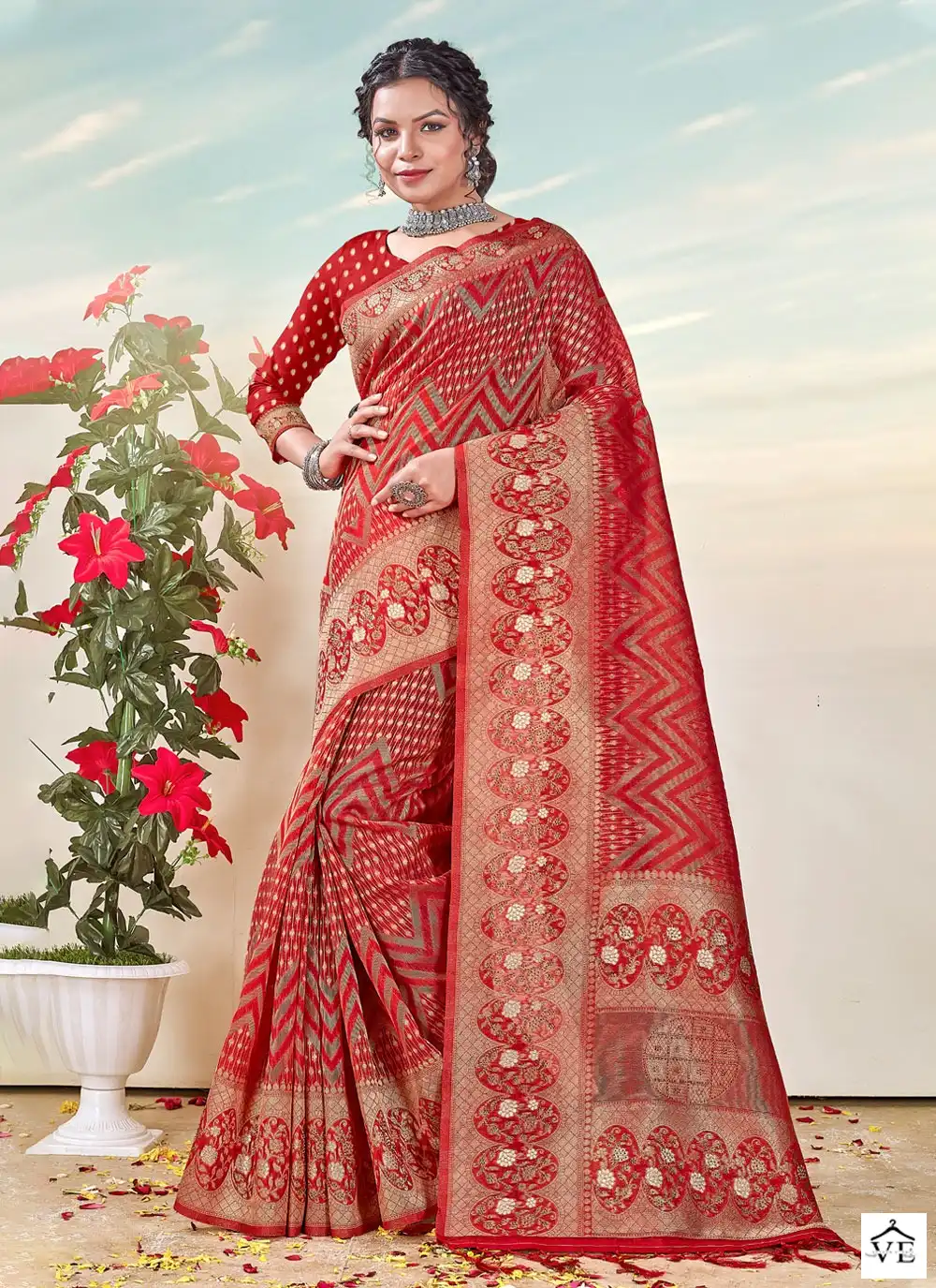 Sangam Khushi Organza Wholesale Saree Catalog — Wholesale Sarees, MPA wholesale from Surat — view 3