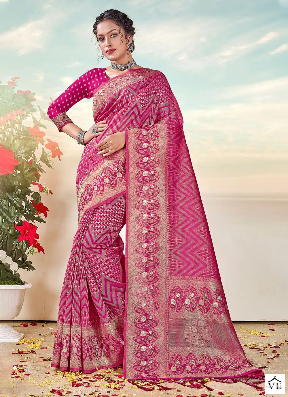 Sangam Khushi Organza Wholesale Saree Catalog — Wholesale Sarees, MPA wholesale from Surat — view 4