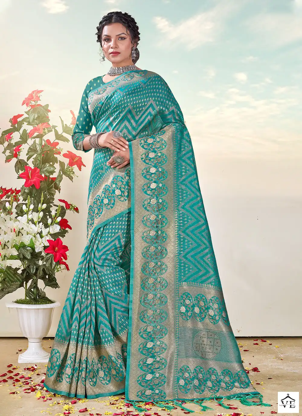 Sangam Khushi Organza Wholesale Saree Catalog — Wholesale Sarees, MPA wholesale from Surat — view 5