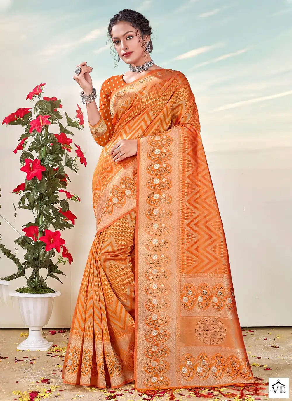 Sangam Khushi Organza Wholesale Saree Catalog — Wholesale Sarees, MPA wholesale from Surat — view 6