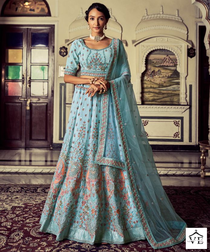 Arya Kimaya Vol 3 Georgette Wholesale Bridal Lehenga Catalog — Wholesale Lehenga, MPA wholesale from Surat — view 1