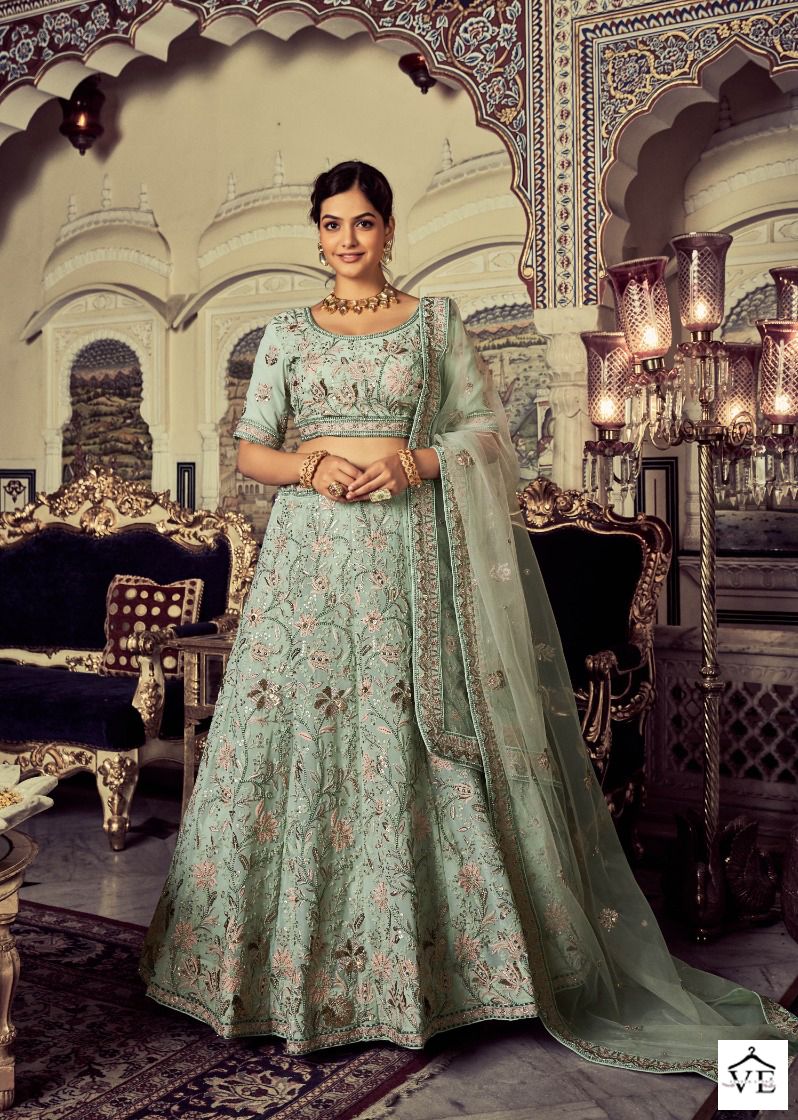 Arya Kimaya Vol 3 Georgette Wholesale Bridal Lehenga Catalog — Wholesale Lehenga, MPA wholesale from Surat - Gallery Image 5