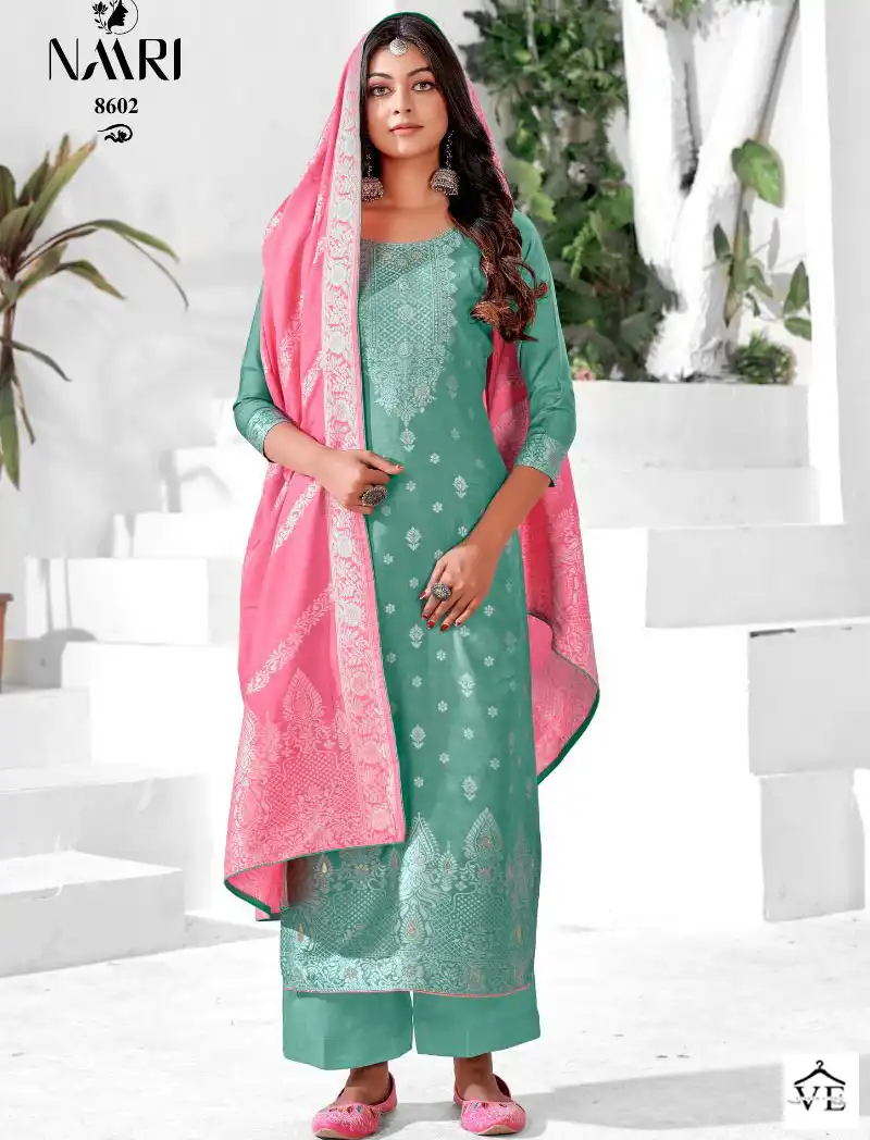 Naari Kritika Pure Muslin Wholesale Designer Salwar Suit Catalog — Wholesale Salwar Suits, MPA wholesale from Surat — view 1