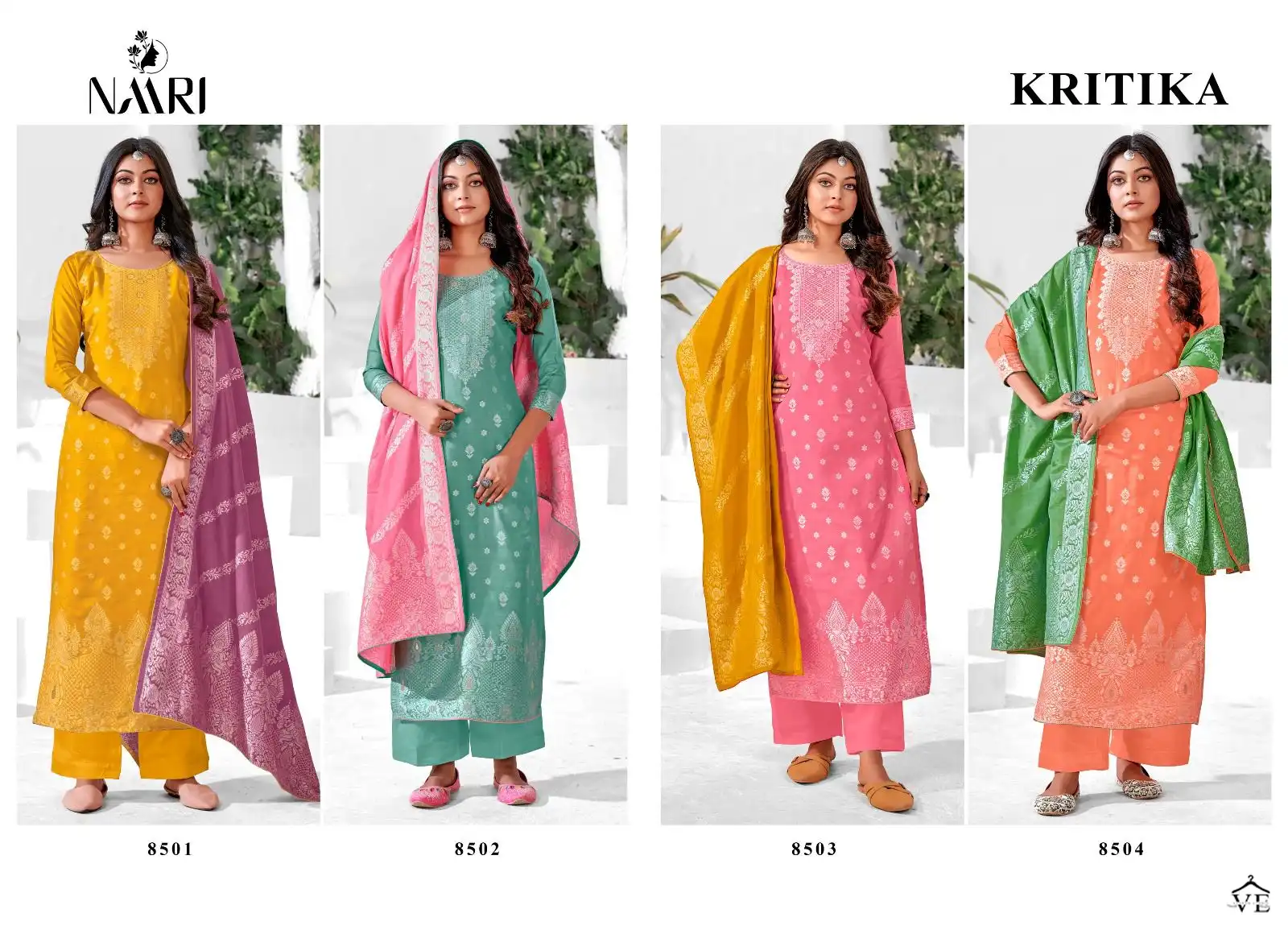 Naari Kritika Pure Muslin Wholesale Designer Salwar Suit Catalog — Wholesale Salwar Suits, MPA wholesale from Surat — view 5