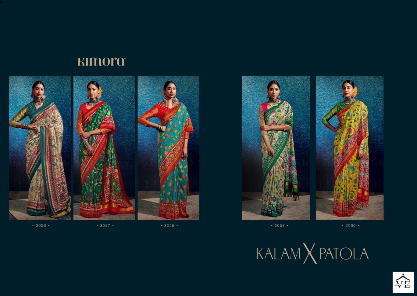 Kimora Kalam Patola Dola Wholesale Sarees Catalog — Wholesale Sarees, MPA wholesale from Surat — view 6