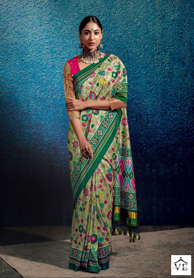 Kimora Kalam Patola Dola Wholesale Sarees Catalog — Wholesale Sarees, MPA wholesale from Surat — view 4