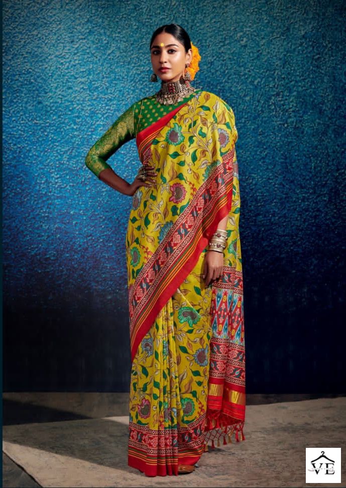 Kimora Kalam Patola Dola Wholesale Sarees Catalog — Wholesale Sarees, MPA wholesale from Surat — view 5