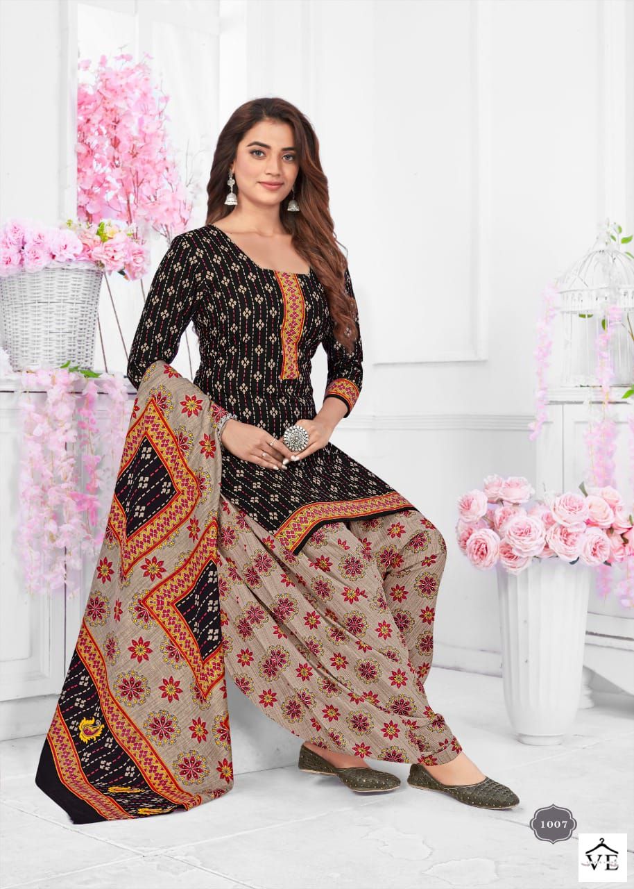 Vardan Ethnic Kesariya Patiyala Vol 1 Pure Cotton Wholesale Salwar Suit Catalog — Wholesale Salwar Suits, MPA wholesale from Surat - Gallery Image 4