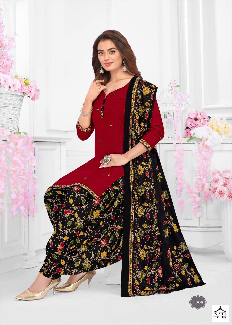 Vardan Ethnic Kesariya Patiyala Vol 1 Pure Cotton Wholesale Salwar Suit Catalog — Wholesale Salwar Suits, MPA wholesale from Surat - Gallery Image 7