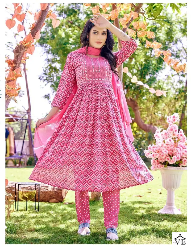 Kinti Khoobsurat Heavy Rayon Slub Wholesale Readymade Salwar Suit Catalog — Wholesale Salwar Suits, MPA wholesale from Surat - Gallery Image 2