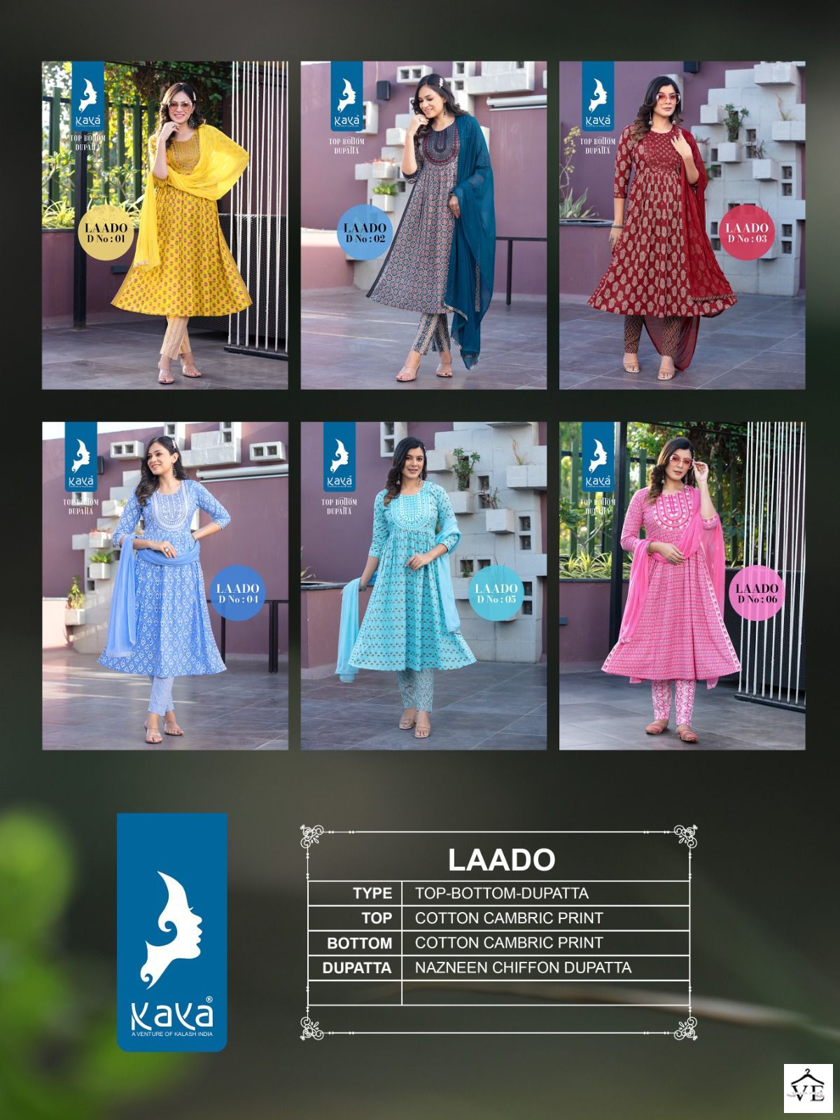 Vardan Ethnic Laado Pure Cotton Wholesale Readymade Salwar Suit Catalog — Wholesale Salwar Suits, MPA wholesale from Surat — view 7