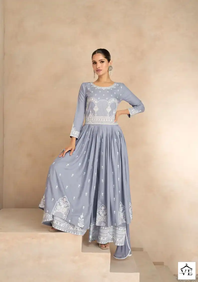 Vamika Lakhnavi Vol 6 Heavy Rayon Wholesale Readymade Salwar Suit Catalog — Wholesale Salwar Suits, MPA wholesale from Surat - Gallery Image 5