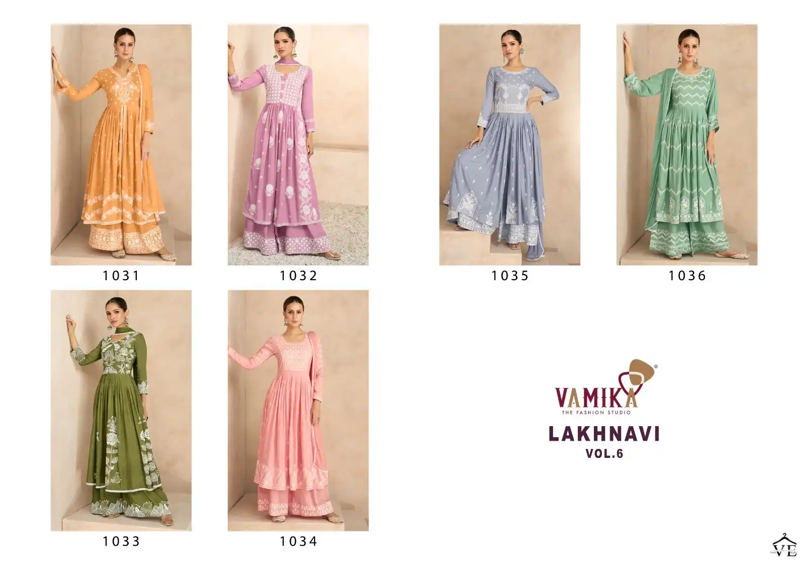 Vamika Lakhnavi Vol 6 Heavy Rayon Wholesale Readymade Salwar Suit Catalog — Wholesale Salwar Suits, MPA wholesale from Surat — view 7