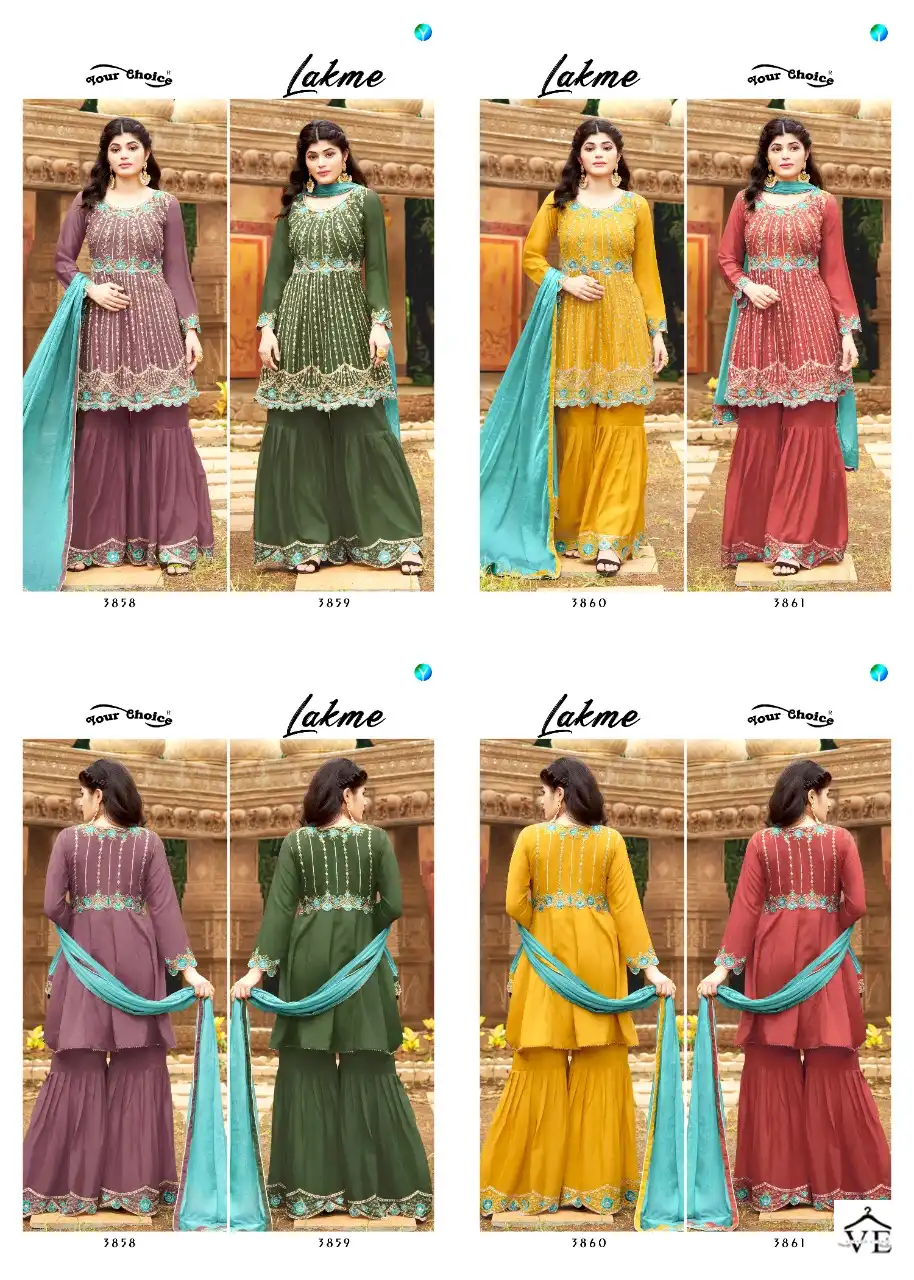 Your Choice Lakme Heavy Chinon Wholesale Designer Salwar Suit Catalog — Wholesale Salwar Suits, MPA wholesale from Surat — view 5