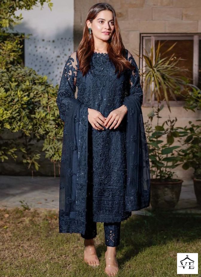 Laaibah Aayra 40 Foux Georgette Wholesale Pakistani Salwar Suit Catalog — Wholesale Salwar Suits, MPA wholesale from Surat — view 1