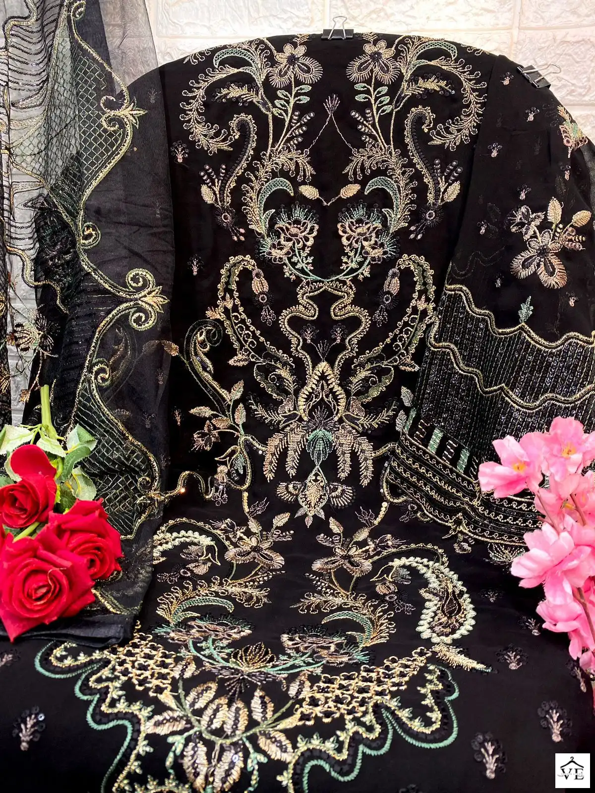 Vardan Ethnic LD Aayra 43 Faux Georgette Wholesale Pakistani Suit — Wholesale Salwar Suits, MPA wholesale from Surat - Gallery Image 3