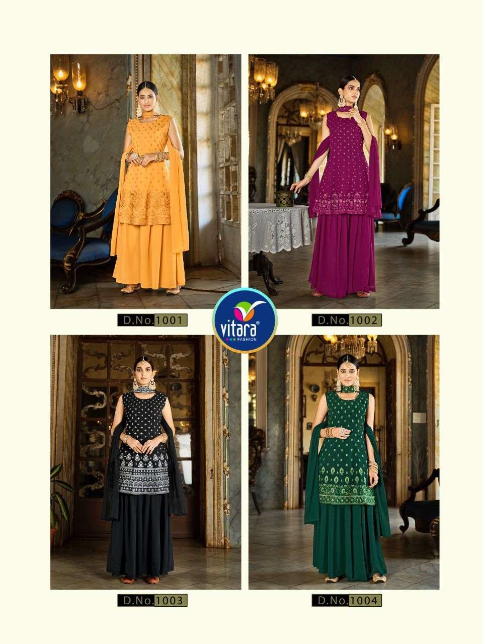 Vitara Lenora Faux Georgette Wholesale Readymade Salwar Suit Catalog — Wholesale Salwar Suits, MPA wholesale from Surat — view 5