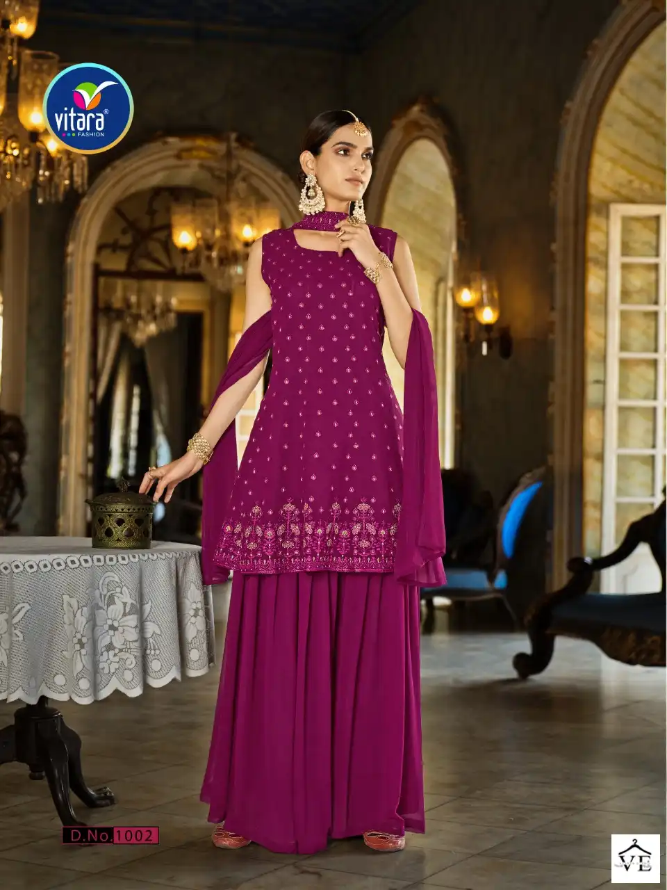 Vitara Lenora Faux Georgette Wholesale Readymade Salwar Suit Catalog — Wholesale Salwar Suits, MPA wholesale from Surat - Gallery Image 2